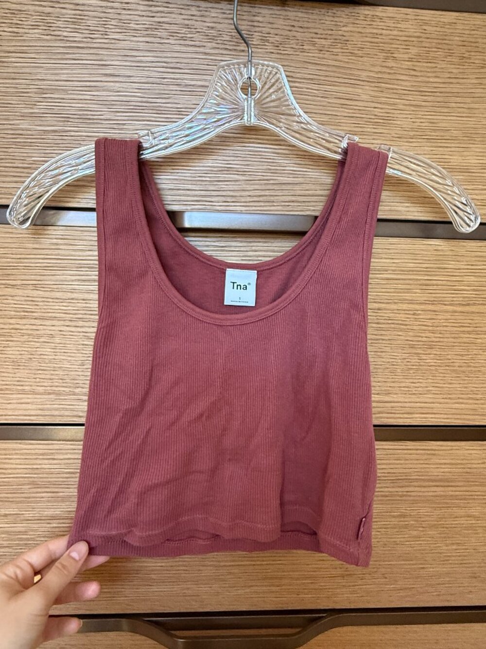 Aritzia Ribbed Cropped Tank (TNA)